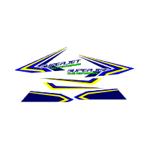 Yamaha Waverunner Superjet Stickers Vector