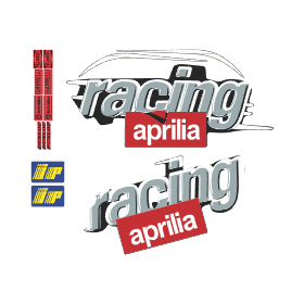 Archivo de vectores APRILIA RACING sticker vector