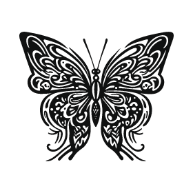 Archivo de mariposa butterfly dibujo vector deco vinilo ploter