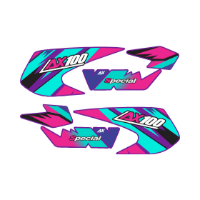 Archivo PDF de stickers de moto Suzuki AX 100 Special