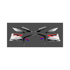 Archivo de vectores HONDA XRE 300 RALLY 2013 plantilla de calcos vectoriales