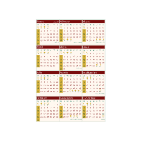 calendario 2027 mexico navideno
