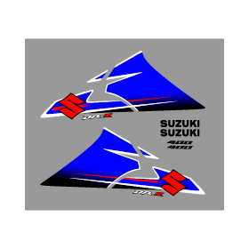 Archivo de vectores SUZUKI DRZ 400 plantilla de calcos de moto