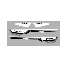 Archivo de vectores VITAL TWIST 110 FD 2025 sticker pollerita