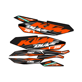Archivo de vectores ktm duke 390 stickers con entramado