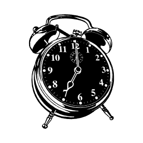 Archivo de vectores reloj despertador deco vinilo