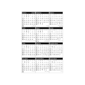 calendario 2027 uruguay monocromo