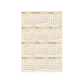 calendario 2027 uruguay sepia