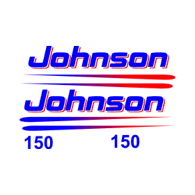 Archivo de vectores Johnson 150 outboard