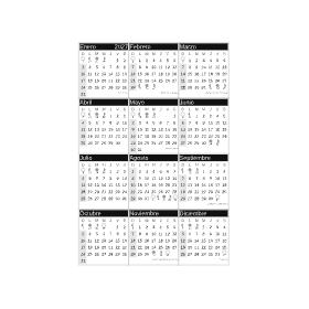 calendario 2027 mexico monocromo