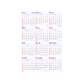 calendario 2027 uruguay acuarela