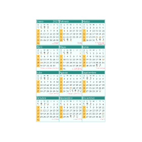 calendario 2027 uruguay colorido