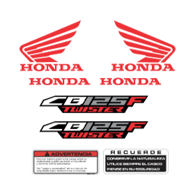 Archivo PDF de sticker de moto Honda CBF125 Twister
