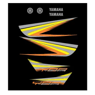 Ybr 125 Yamaha Gris Naranja Y Amarillo