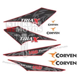 Archivo PDF de sticker de moto Corven Triax 150 año 2013
efecto tribal