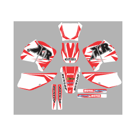 Archivo de vectores HONDA XR 200 plantilla ETNIES con logos