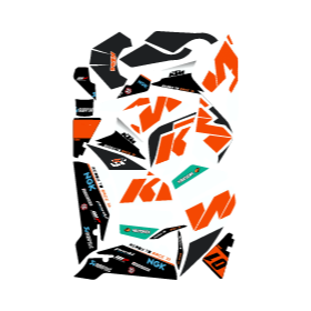 PDF de stickers moto KTM 200 RC