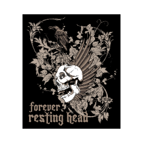 Archivo de vectores forever resting head tshirt dtf