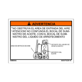 no obstruya advertencia stickers de seguridad