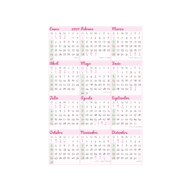 calendario 2027 mexico floral