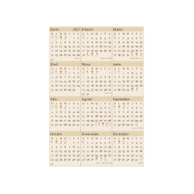calendario 2027 mexico sepia