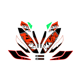 PDF de stickers moto KTM DUKE 200