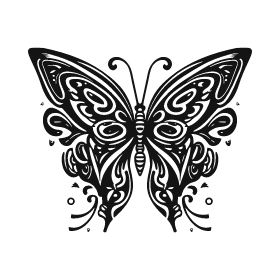 Archivo de mariposa butterfly dibujo plotter vector deco vinilo