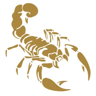 Archivo de calcos para sticker de Escorpion
