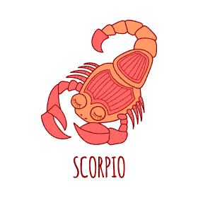 Archivo de vectores zodiaco escorpio dtf remera