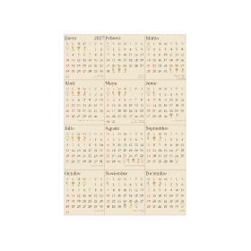 calendario 2027 uruguay vintage