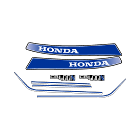 Archivo de vectores HONDA CB 400N 1978 a 1984 degrade azul stickers vectores