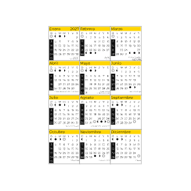 calendario 2027 uruguay geometrico