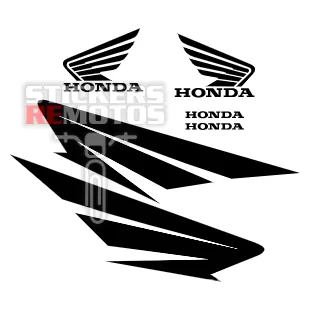 Archivo PDF de sticker de moto HONDA CG New Titan Alas grandes