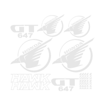 sticker pegatina calco en archivo de vectores
De Honda Hawk GT 647