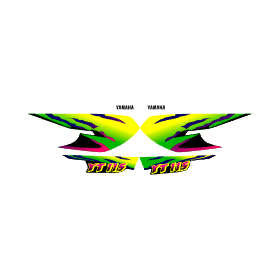 Yamaha Yt 115 Modelo 2006 Stickers Vector