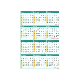calendario 2027 peru colorido