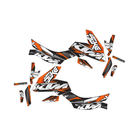 PDF de stickers moto KTM DUKE 200 Kit PLantilla