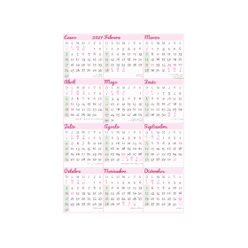 calendario 2027 uruguay floral