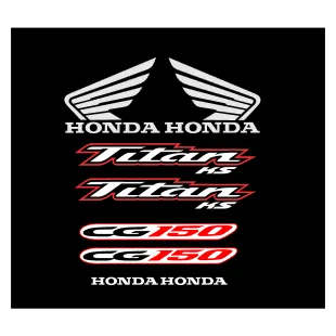 Archivo PDF de sticker de moto Honda CG Titan KS 150 año 2020