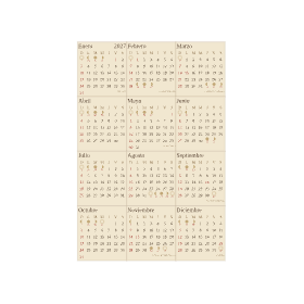 calendario 2027 mexico vintage