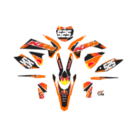 PDF de stickers moto KTM 250 2009 RED BULL