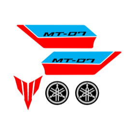Archivo de PDF de stickers de moto YAMAHA MT 07
