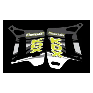 Archivo de verctores de stickers para la moto Kawasaki KDX