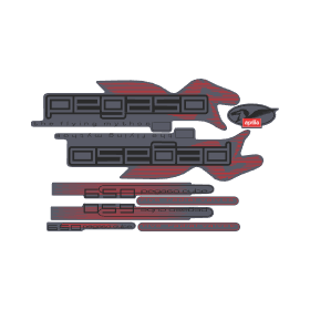 Archivo de vectores APRILIA PEGASO 650 sticker vector