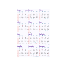 calendario 2027 mexico acuarela