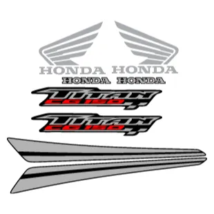 Archivo PDF de sticker de moto Honda CG Titan 150
En rojo, negro y gris con tiras laterales