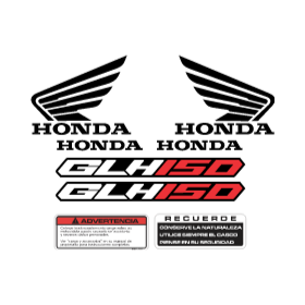 Archivo PDF de sticker de moto Honda GLH 150