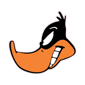 Archivo de vectores sticker pato lucas lukas