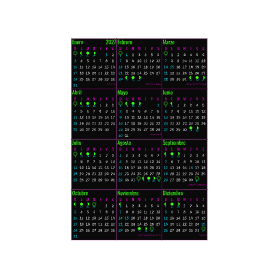 calendario 2027 mexico neon