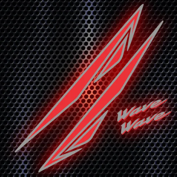 moto decal PDF -wave red and gray- honda